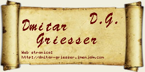 Dmitar Griesser vizit kartica